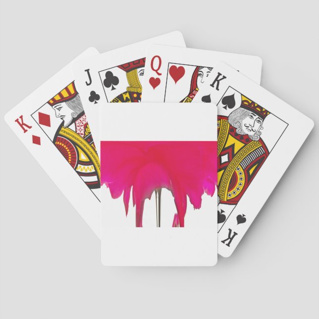 Moment Captured: A Red Rose Petal Elegance Poker Cards (Back)