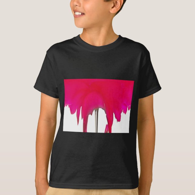 Moment Captured: A Red Rose Petal Elegance T-Shirt (Front)