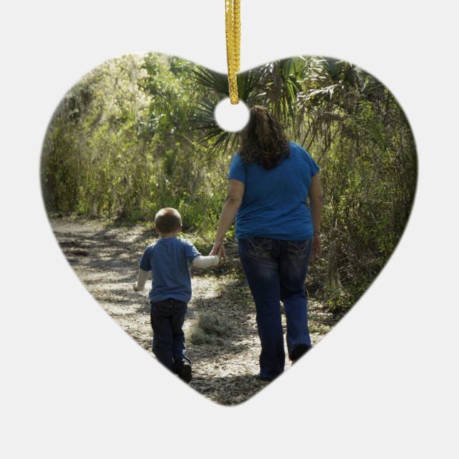 Moment Captured Ceramic Ornament (Front)