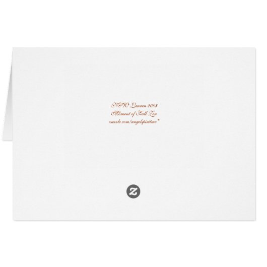 Moment of Fall Zen (Back Horizontal)