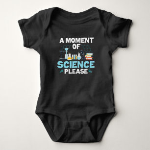 Moment of Science Funny Chemistry Scientist Teach Baby Bodysuit