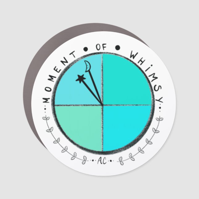 Moment of Whimsy Logo Car Magnet (Front)