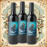 Moment of Wisdom, The magical, majestic, cute owl. Wine Label
