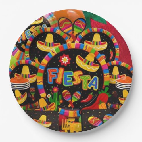 Momento de la Fiesta Cinco de Mayo Party Plate