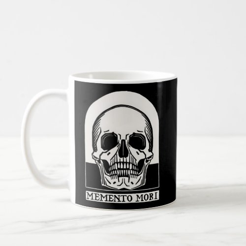 Momento Mori Nouveau Illustration Death Skull Coffee Mug