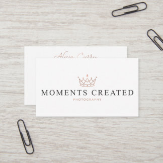 Moments Created Photography Business Card