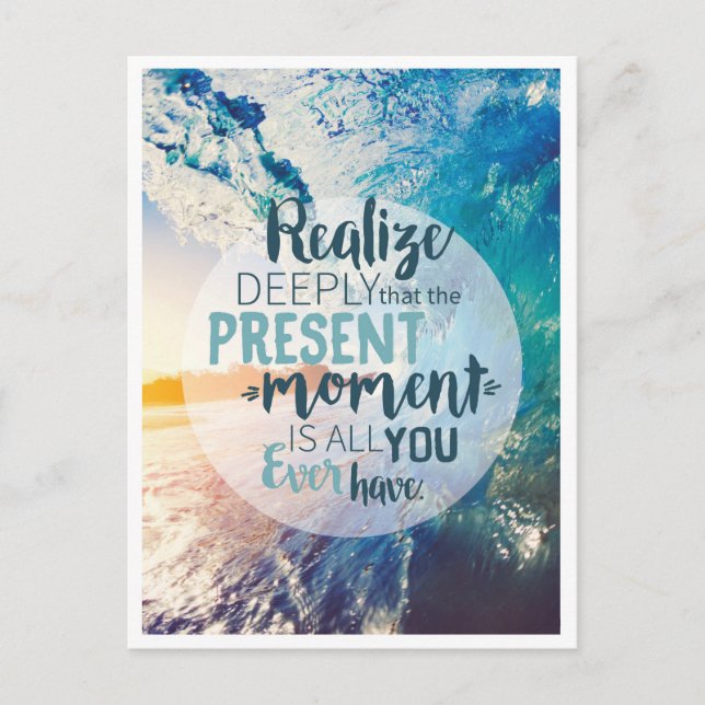 Moments Encouragement Success Life Tips Quote Art Postcard (Front)