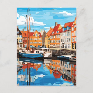 Moments in Copenhagen's Port #8 Holiday Postcard