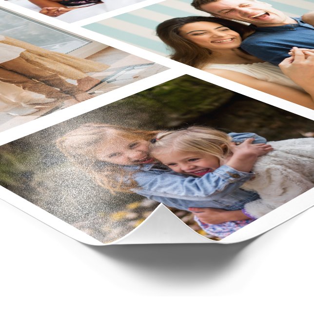 Moments in Focus: Customizable 6 Photo Collage (Corner)