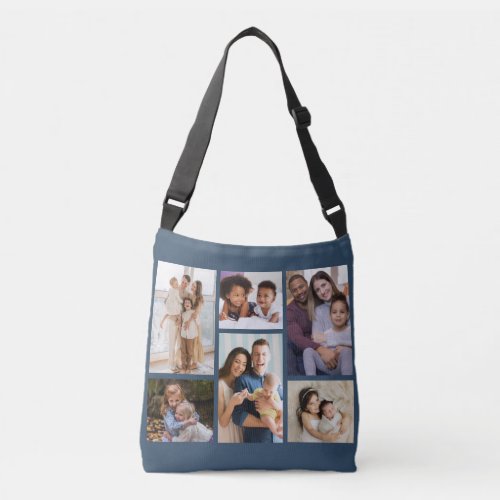Moments in Focus Customizable 6 Photo Collage Crossbody Bag