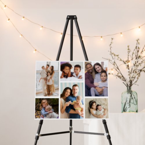 Moments in Focus Customizable 6 Photo Collage Foam Board