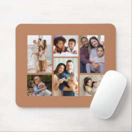 Moments in Focus: Customizable 6 Photo Collage Mouse Pad