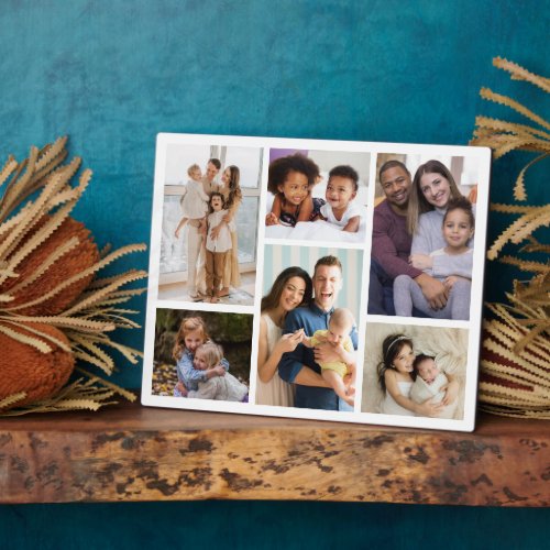 Moments in Focus Customizable 6 Photo Collage Plaque