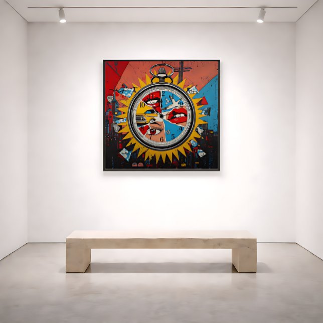 Moments in Time Architectural Contemporary Pop Art Canvas Print (Creator Uploaded)