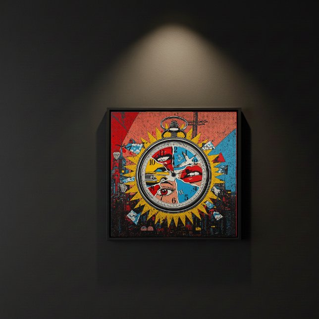 Moments in Time — Contemporary Pop Art Canvas Wall Print (Creator Uploaded)
