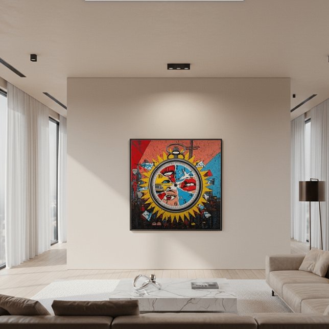 Moments in Time — Contemporary Pop Art Stretched  Canvas Print (Creator Uploaded)