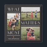 Moments Matter Personalized Photo Magnet<br><div class="desc">Photo gifts make the best gifts! Easily personalized with your text and/or photo(s) for a custom look. Designed by Berry Berry Sweet,  Modern Stationery and Personalized Gifts. Visit our website at www.berryberrysweet.com to see our full product lines.</div>