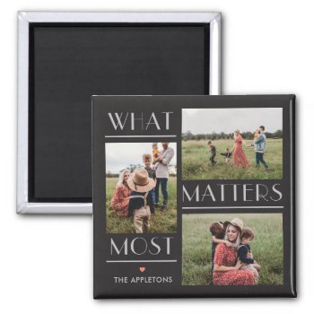 Moments Matter Personalized Photo Magnet by berryberrysweet at Zazzle