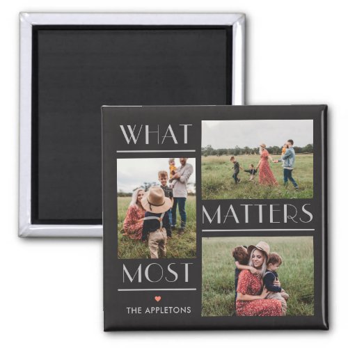 Moments Matter Personalized Photo Magnet