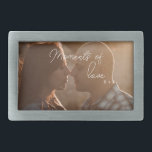 Moments of love, couple in love belt buckle<br><div class="desc">Moments of love,  couple in love. customizable photo,  photography,  personalized</div>