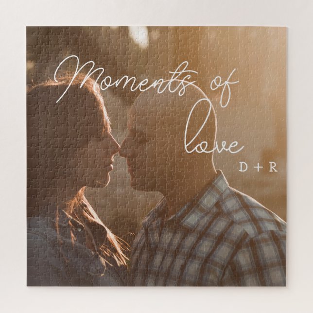 Moments of love, couple in love jigsaw puzzle (Vertical)