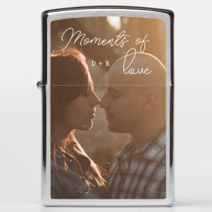 Moments of love, couple in love zippo lighter