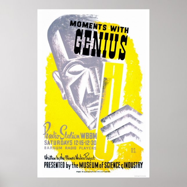 Moments With Genius 1941 WPA Poster (Front)