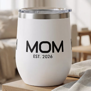 MomEstablished New Mom Gift  Thermal Wine Tumbler
