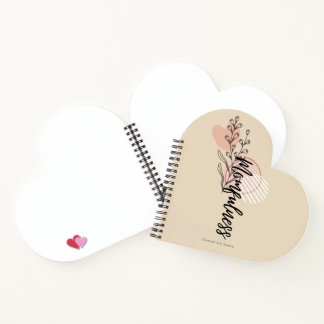 Momfulness Boho Floral Name Script Design Notebook