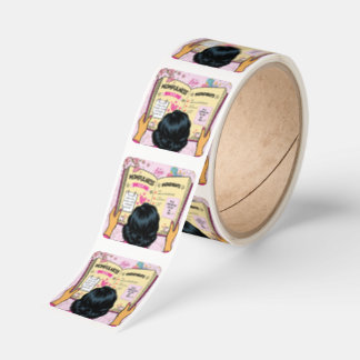 Momfulness Recipe Book Cute Comic Art Square Sticker