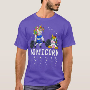 Momicorn Unicorn Mom Fitness Gym Weightlifting T-Shirt