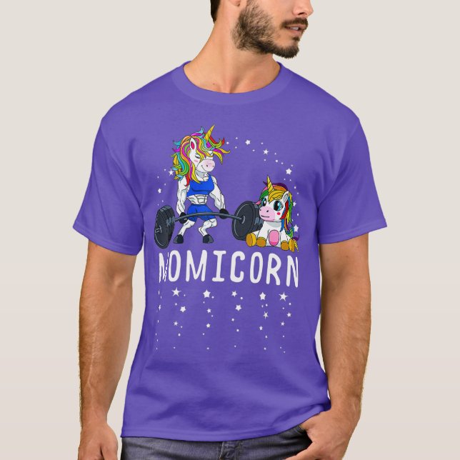Momicorn Unicorn Mom Fitness Gym Weightlifting T-Shirt (Front)
