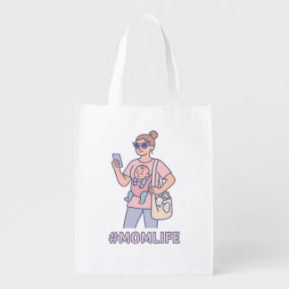 #MomLife Mode On Grocery Bag
