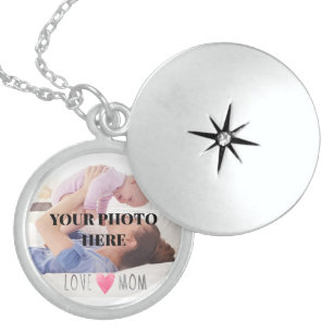 Momma and Baby Love You Mom Locket Necklace