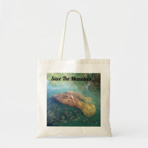 Momma and Baby Manatee - Personalize This Tote Bag