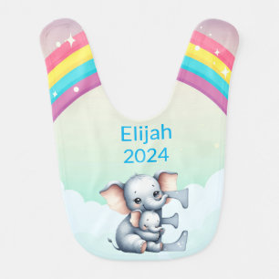 Momma and me baby bib