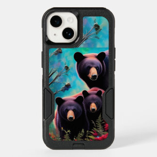 Momma Bear and cubs OtterBox iPhone 14 Case