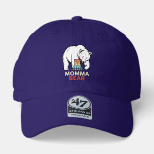 Momma Bear Rainbow Vintage Engraving Shirt Design_ 47 Brand Hat