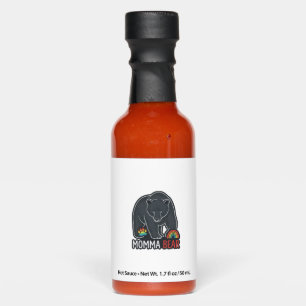 Momma Bear Rainbow Vintage Engraving Shirt Design Hot Sauces