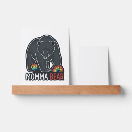 Momma Bear Rainbow Vintage Engraving Shirt Design  Picture Ledge