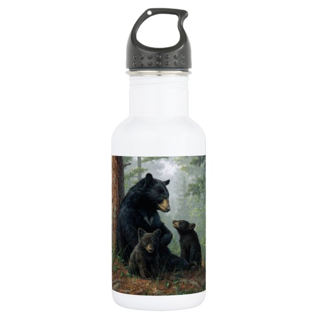 Momma Bear Stainless Steel Water Bottle (Front)