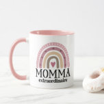 Momma Boho Rainbow Mug
