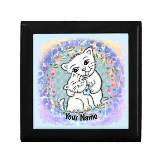 Momma Cat and Kitten  Gift Box (Front)