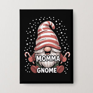 Momma Gnome Christmas Pajama Matching Family Group Button