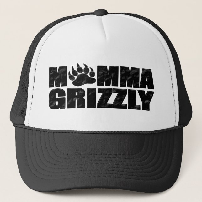 Momma Grizzly Trucker Hat (Front)