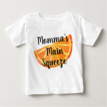Momma, Mama, Nana, Grandpa&#39;s Main Squeeze Gift Baby T-shirt at Zazzle