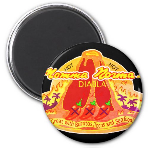 Momma Normas hot salsa 2 Inch Square Magnet