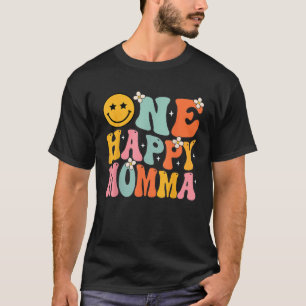 Momma One Happy Dude Dada 1st Birthday Family Matc T-Shirt