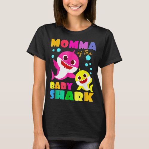 Momma Shark Birthday Momma Shark Family Mothers D T_Shirt