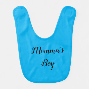 "Momma's Boy " Baby Bib